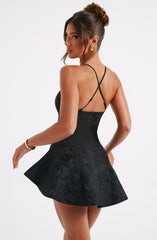 Leila Playsuit - Black Playsuit Babyboo Fashion Premium Exclusive Design