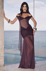 Alaia Maxi Dress - Plum Dress Babyboo Fashion Premium Exclusive Design