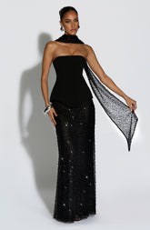 Allaire Maxi Skirt - Black Skirt XS Babyboo Fashion Premium Exclusive Design