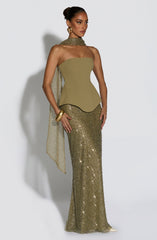 Allaire Maxi Skirt - Sage Skirt Babyboo Fashion Premium Exclusive Design