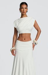 Amara Top - Ivory Tops Babyboo Fashion Premium Exclusive Design