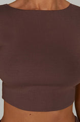 Anika Top - Chocolate Tops Babyboo Fashion Premium Exclusive Design