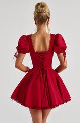 Annie Mini Dress - Red Dress Babyboo Fashion Premium Exclusive Design