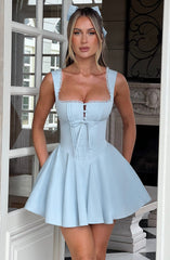 Antonella Mini Dress - Blue Dress Babyboo Fashion Premium Exclusive Design