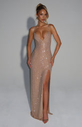 Ashton Maxi Dress - Gold Dress Babyboo Fashion Premium Exclusive Design