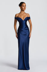 Aurelia Maxi Dress - Navy Dress Babyboo Fashion Premium Exclusive Design