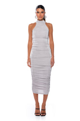 BEST BEHAVIOR SLINKY MIDI DRESS