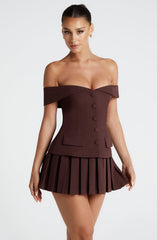 Blakely Top - Plum Brown Tops Babyboo Fashion Premium Exclusive Design