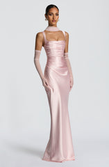 Calanthe Maxi Dress - Blush Dress Babyboo Fashion Premium Exclusive Design