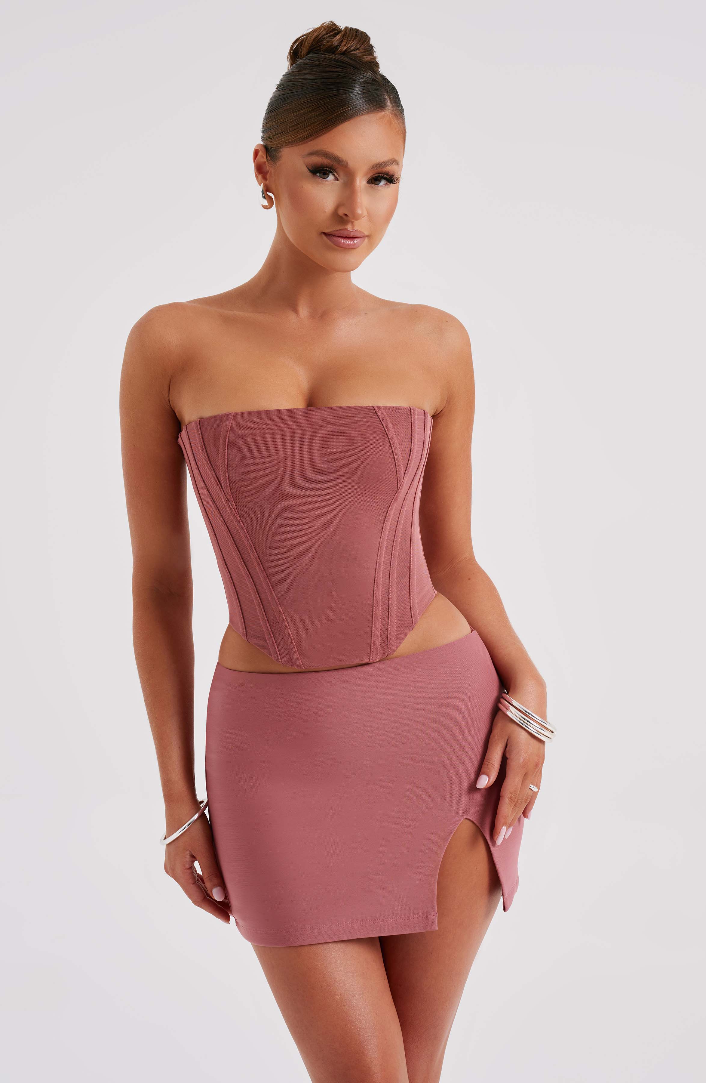 Cami Corset - Rose Pink Tops XS Babyboo Fashion Premium Exclusive Design