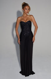 Carina Maxi Dress - Black Dress Babyboo Fashion Premium Exclusive Design