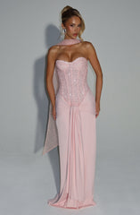 Carina Maxi Dress - Blush Dress Babyboo Fashion Premium Exclusive Design