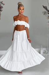 Carmen Maxi Skirt - Ivory Skirt Babyboo Fashion Premium Exclusive Design