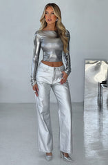 Cassidy Pant - Silver Pants Babyboo Fashion Premium Exclusive Design
