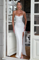 Dalary Maxi Dress - Ivory Lined Dress XS Babyboo Fashion Premium Exclusive Design