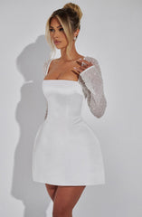 Dolly Mini Dress - Ivory Dress Babyboo Fashion Premium Exclusive Design