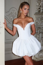 Eileen Mini Dress - Ivory Dress Babyboo Fashion Premium Exclusive Design