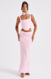 Elizabeth Maxi Skirt - Blush Skirt Babyboo Fashion Premium Exclusive Design