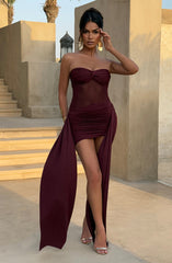 Fiorella Mini Dress - Cherry Lacquer Dress Babyboo Fashion Premium Exclusive Design