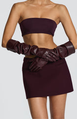 Frankie Gloves - Plum Accessories Babyboo Fashion Premium Exclusive Design