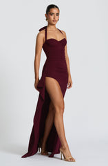 Genette Maxi Dress - Cherry Lacquer Dress Babyboo Fashion Premium Exclusive Design