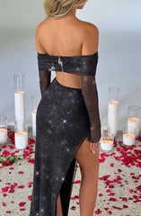 Jana Top - Black Sparkle Tops Babyboo Fashion Premium Exclusive Design