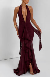 Janessa Maxi Dress - Cherry Lacquer Dress XS Babyboo Fashion Premium Exclusive Design