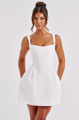 Janiyah Mini Dress - Ivory Dress Babyboo Fashion Premium Exclusive Design
