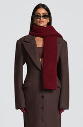 Jeanie Scarf - Burgundy Accessories ONE SIZE Babyboo Fashion Premium Exclusive Design