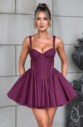 Josie Mini Dress - Cherry Lacquer Dress XS Babyboo Fashion Premium Exclusive Design