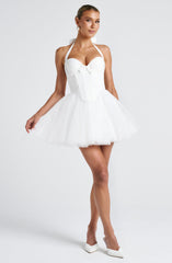Keely Mini Dress - Ivory Dress Babyboo Fashion Premium Exclusive Design