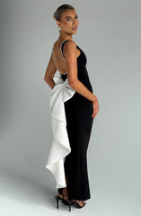 Lana Midaxi - Black/White Dress Babyboo Fashion Premium Exclusive Design