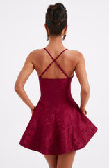 Leila Playsuit - Red Playsuit Babyboo Fashion Premium Exclusive Design