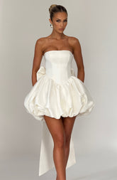 Lotus Mini Dress - Ivory Dress Babyboo Fashion Premium Exclusive Design