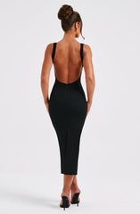 Lucinda Midi Dress - Black Dress Babyboo Fashion Premium Exclusive Design