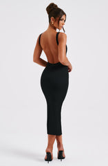 Lucinda Midi Dress - Black Dress Babyboo Fashion Premium Exclusive Design