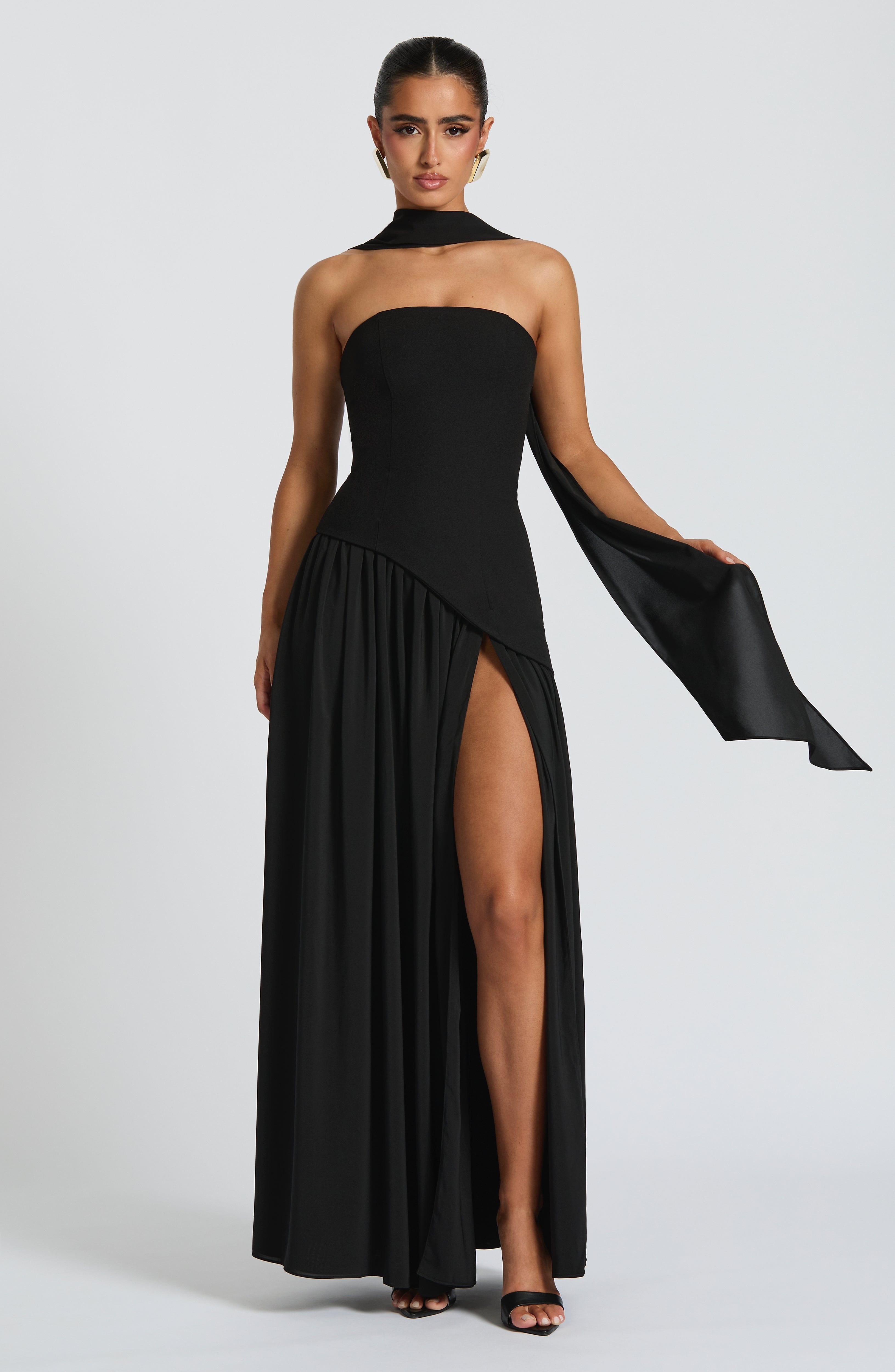 Maliyah Maxi Dress - Black Dress Babyboo Fashion Premium Exclusive Design