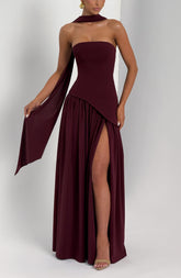 Maliyah Maxi Dress - Cherry Lacquer Dress XS Babyboo Fashion Premium Exclusive Design