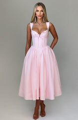 Marlena Midi Dress - Blush Dress XS Babyboo Fashion Premium Exclusive Design