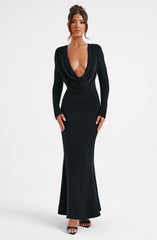 Martina Maxi Dress - Black Dress XS Babyboo Fashion Premium Exclusive Design