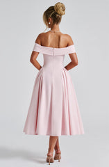 Miranda Midi Dress - Blush Dress Babyboo Fashion Premium Exclusive Design