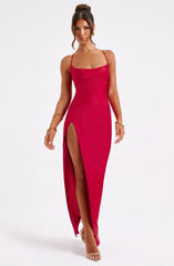 Misha Maxi Dress - Red Dress Babyboo Fashion Premium Exclusive Design