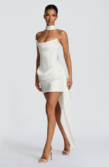 Mona Mini Dress - Ivory Dress Babyboo Fashion Premium Exclusive Design