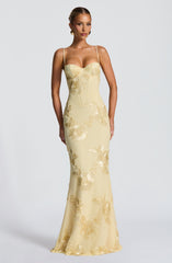 Nefertiti Maxi Dress - Lemon Dress Babyboo Fashion Premium Exclusive Design
