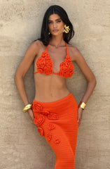 Nerida Top - Orange Tops Babyboo Fashion Premium Exclusive Design