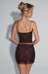 Nora Top - Plum Brown Tops Babyboo Fashion Premium Exclusive Design
