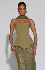 Oakley Corset - Sage Tops XS Babyboo Fashion Premium Exclusive Design