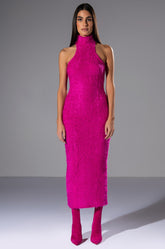 ON WE GO TEXTURED MAXI DRESS