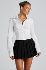 Parker Shirt - White Tops Babyboo Fashion Premium Exclusive Design