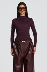 Pearson Bodysuit - Plum Bodysuits Babyboo Fashion Premium Exclusive Design